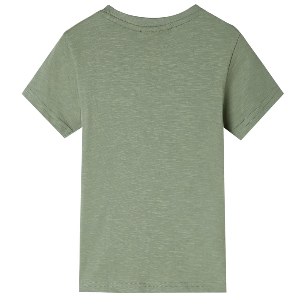 VidaXL Kindershirt mit kurzen Ärmeln 140 helles Khaki