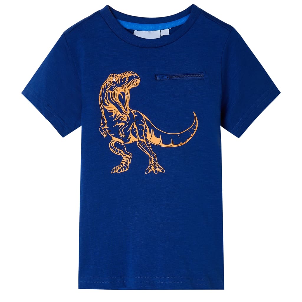 VidaXL Kindershirt mit kurzen Ärmeln 116 dunkelblau