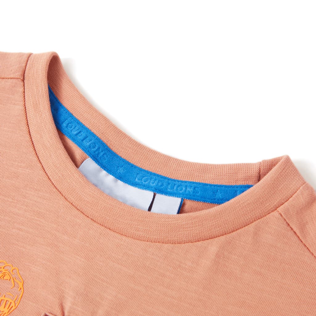 VidaXL Kindershirt mit kurzen Ärmeln 116 Hellorange