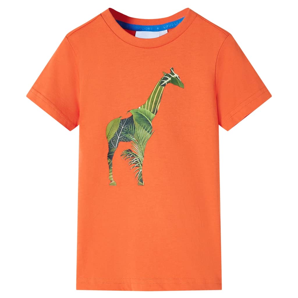 VidaXL Kindershirt 140 leuchtendes Orange