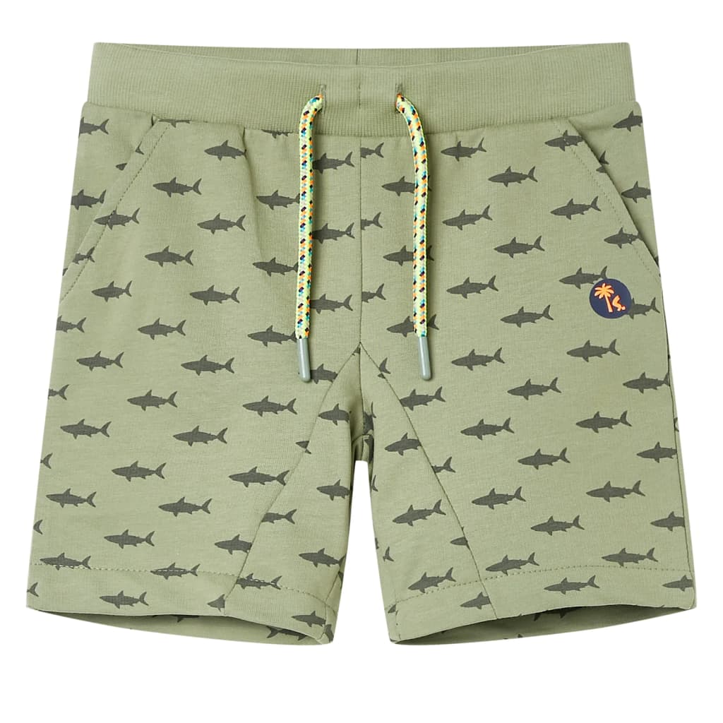 VidaXL Kindershorts mit Kordelzug 128 helles Khaki