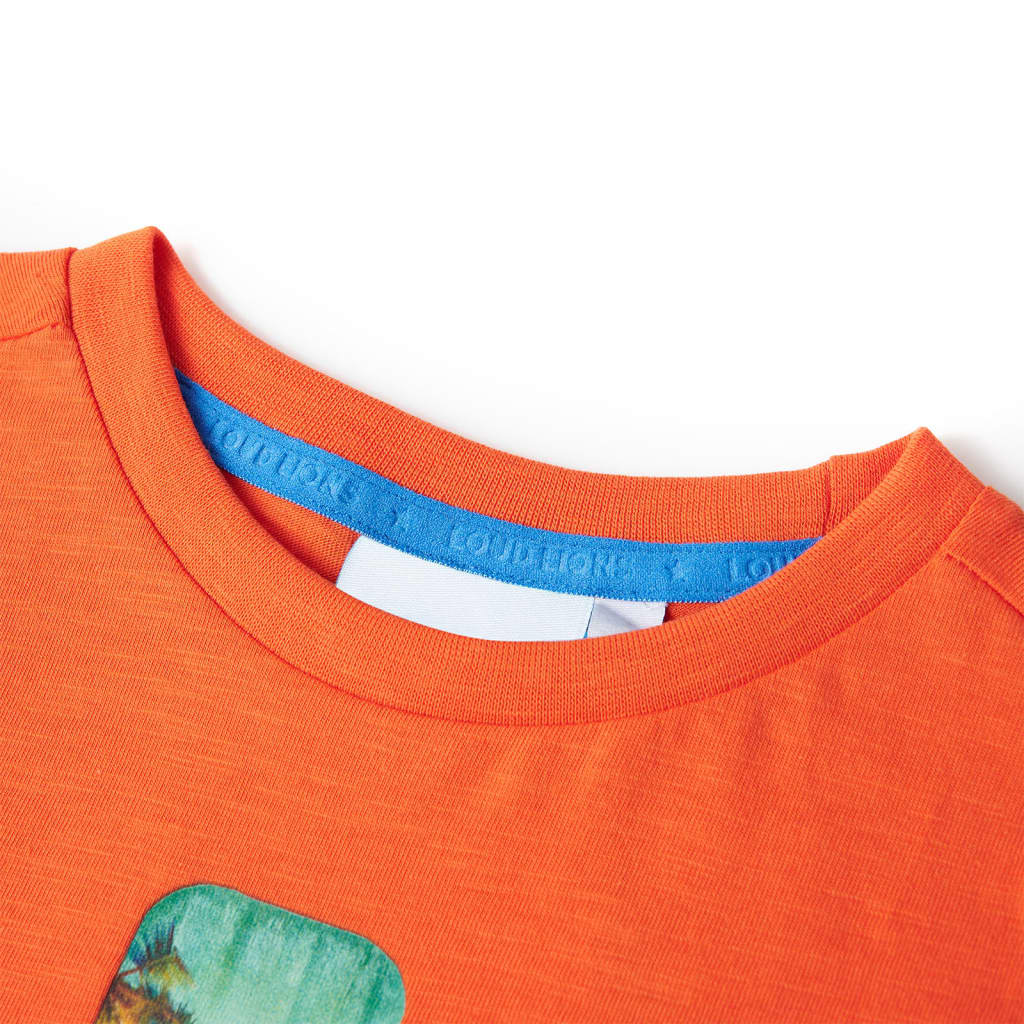 VidaXL Kindershirt 116 Dunkelorange