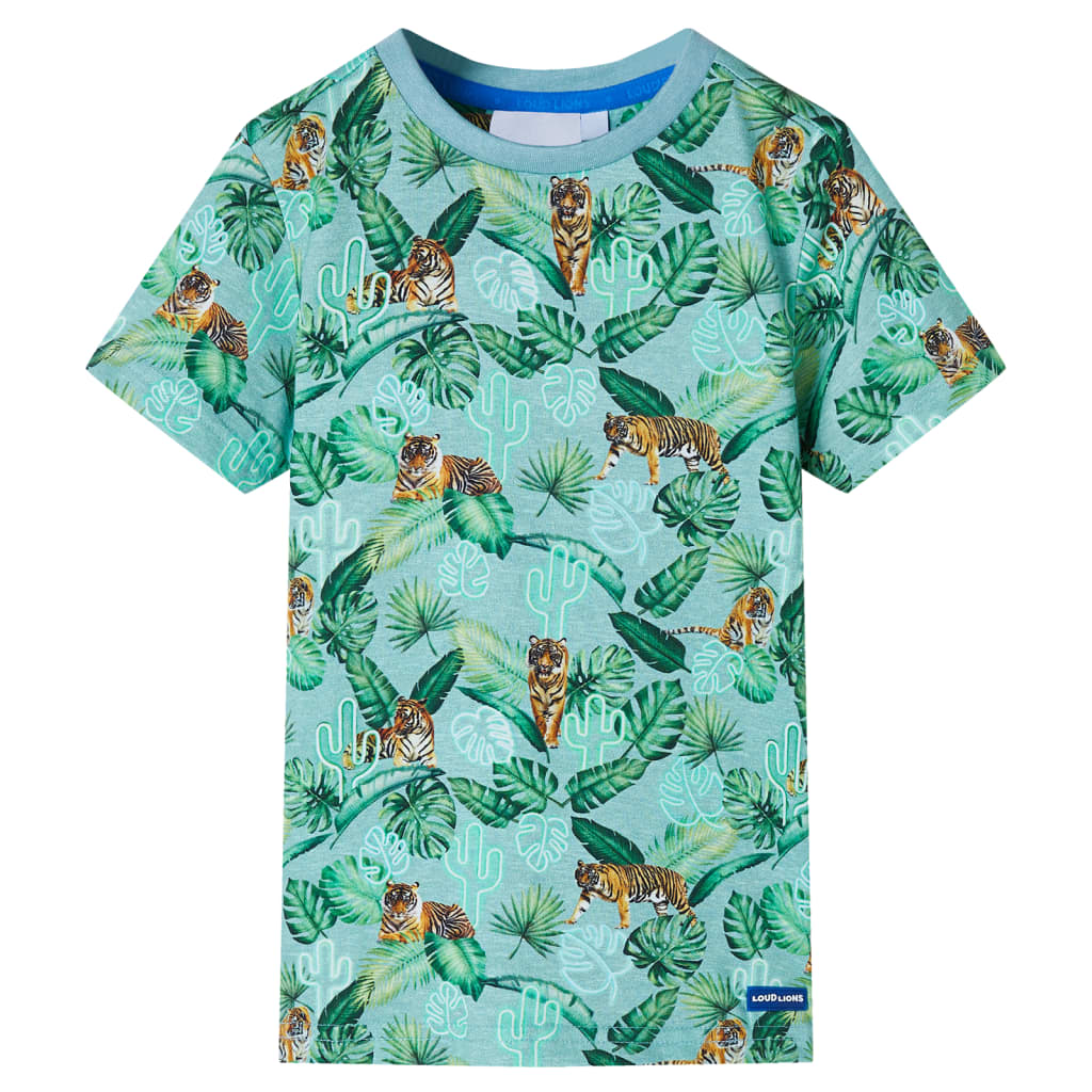 VidaXL Kindershirt 116 hellgrün gemischt