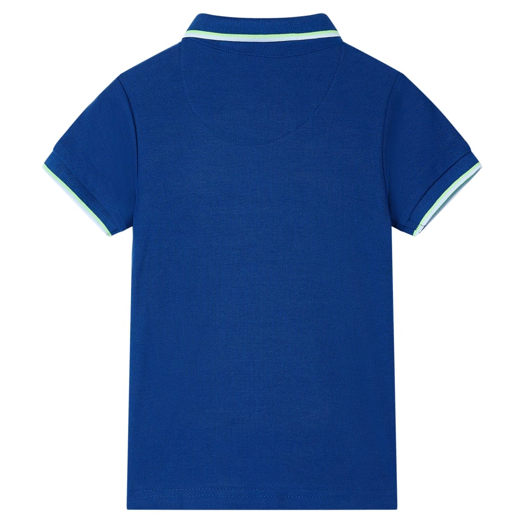 VidaXL Kinderpoloshirt 128 dunkelblau