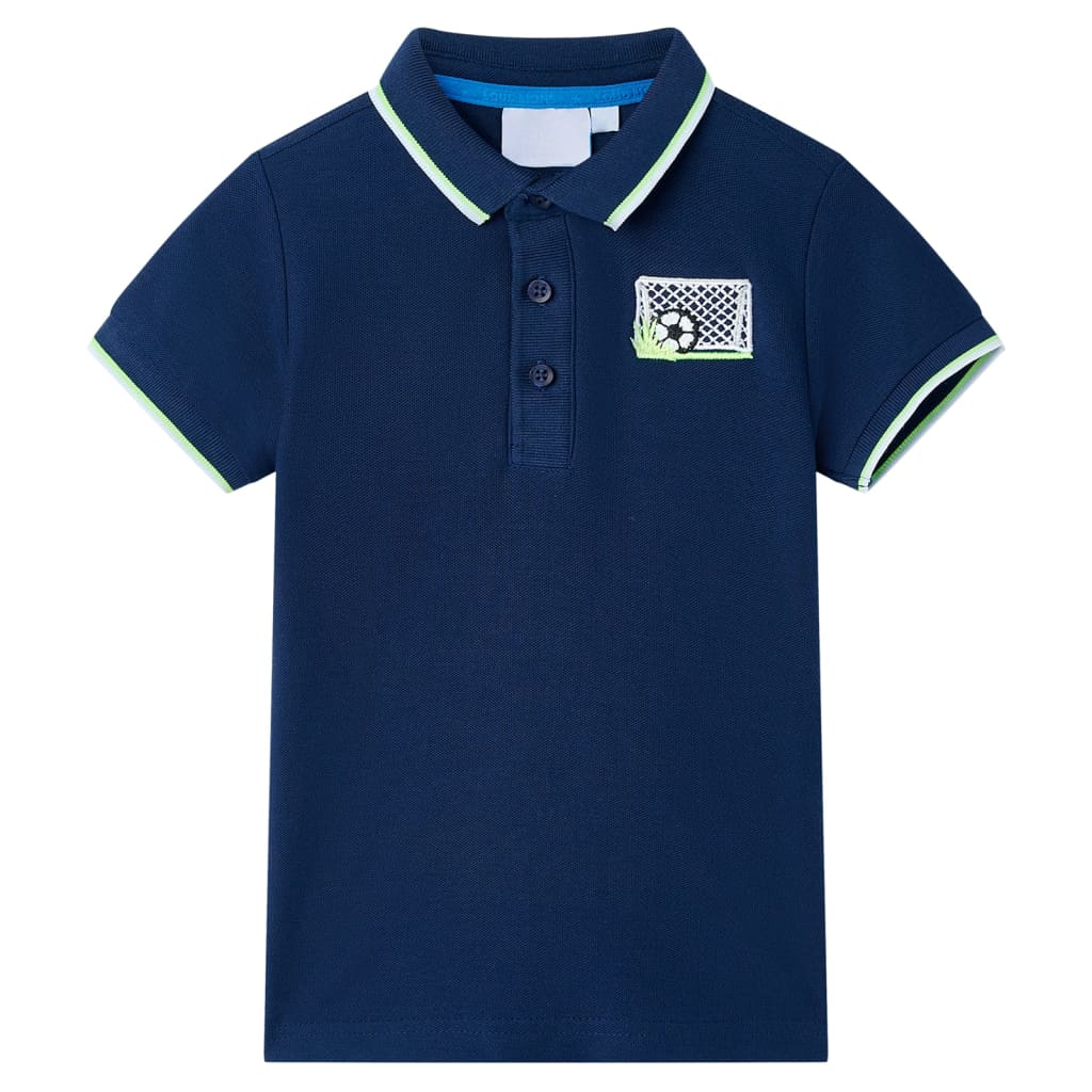 VidaXL Kinderpoloshirt 104 Marineblau