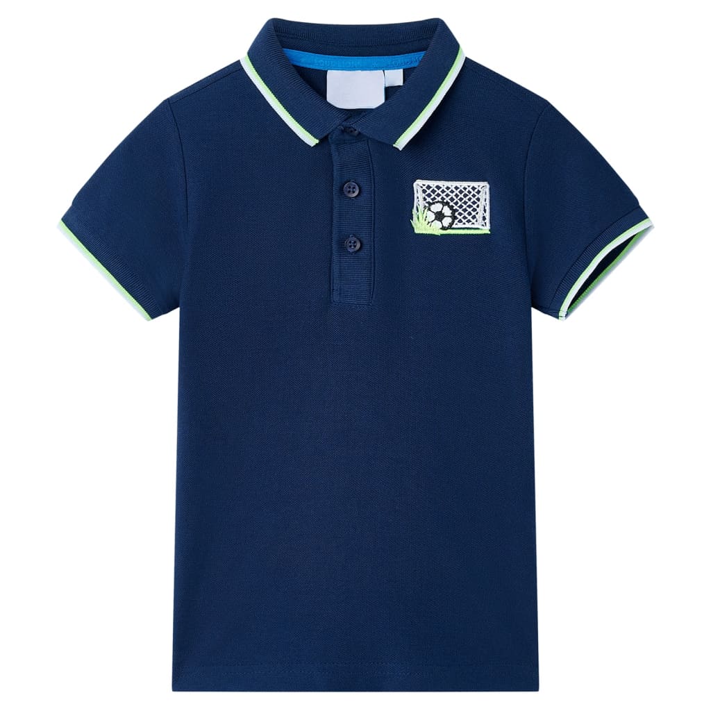 VidaXL Kinderpoloshirt 116 Marineblau