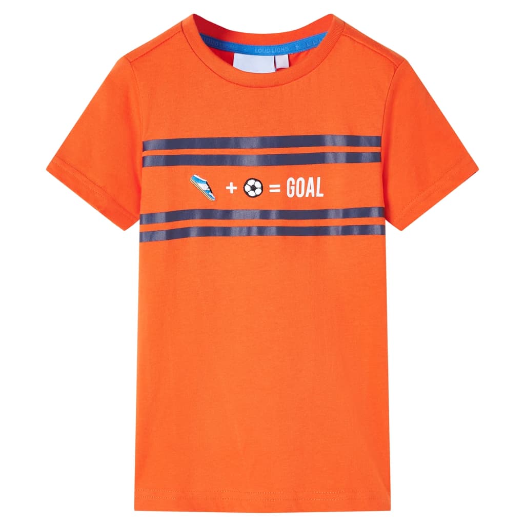VidaXL Kindershirt 140 Dunkelorange