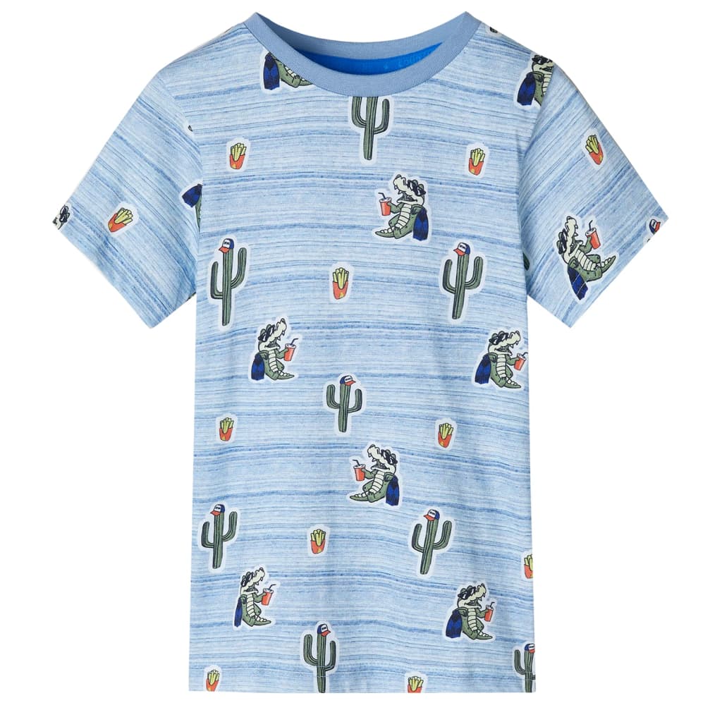 VidaXL Kinderhemd 92 blau gemischt