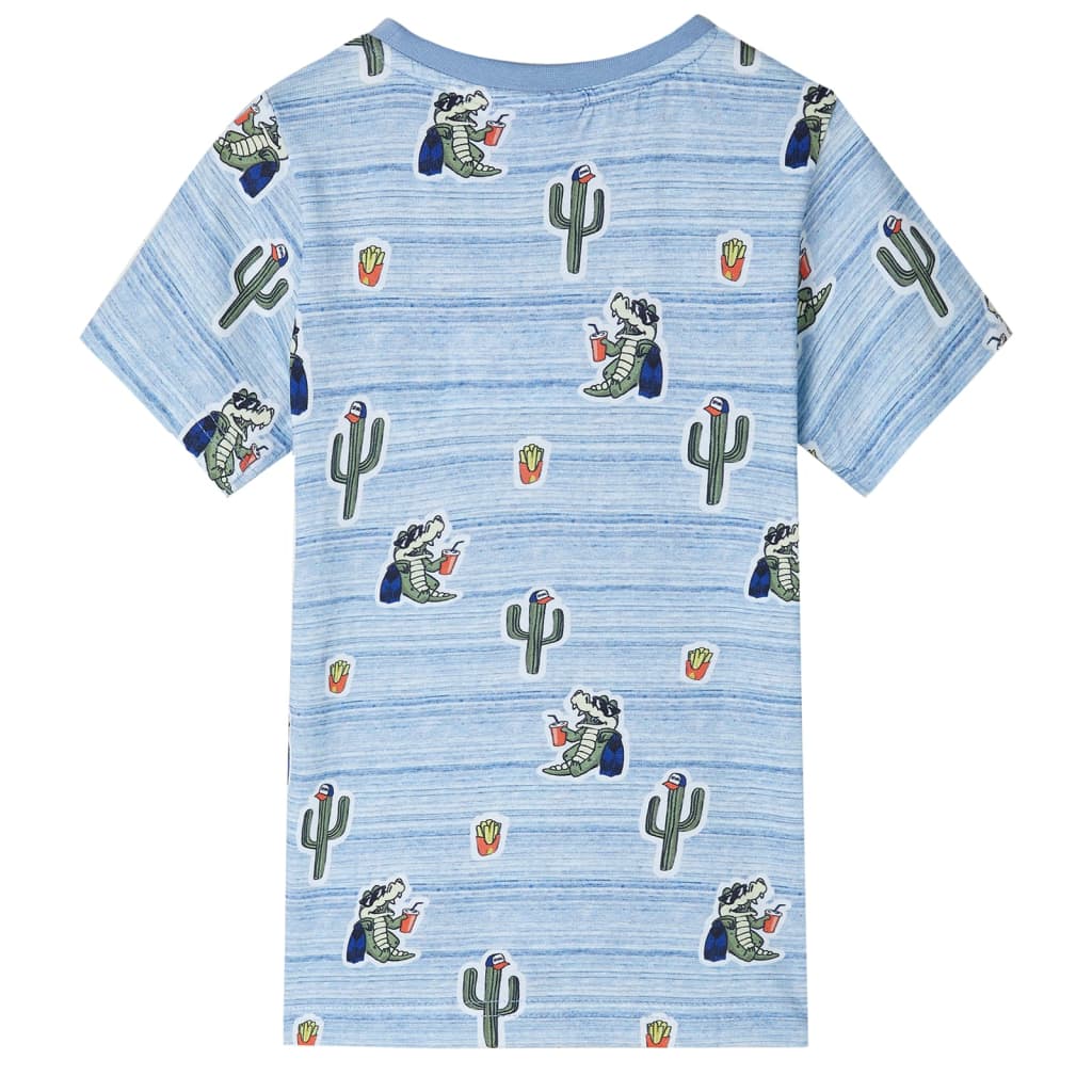 VidaXL Kinderhemd 128 blau gemischt