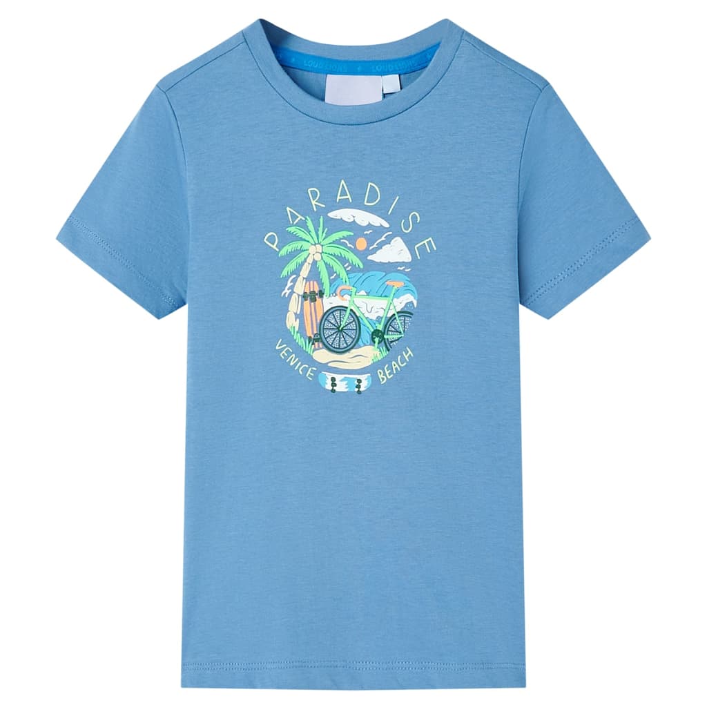 VidaXL Kindershirt 104 mittelblau