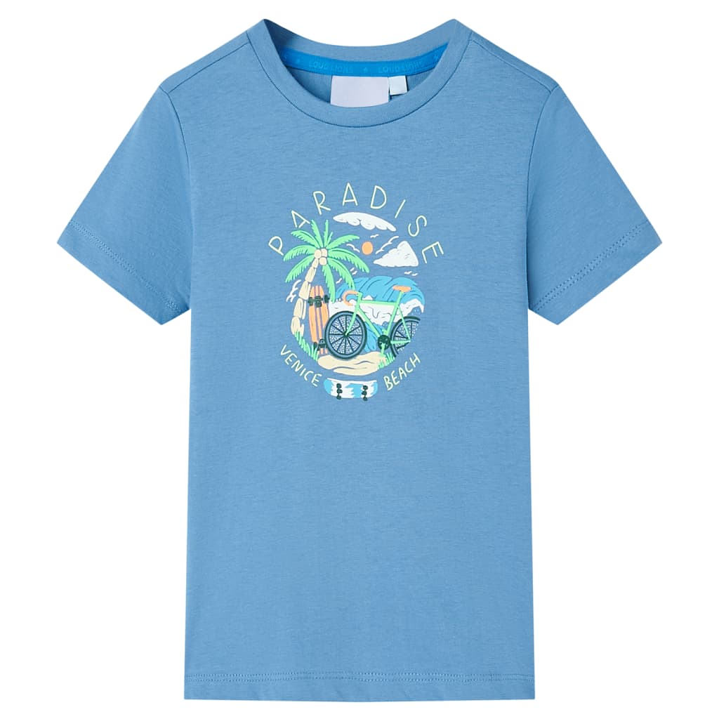 VidaXL Kindershirt 140 Mittelblau