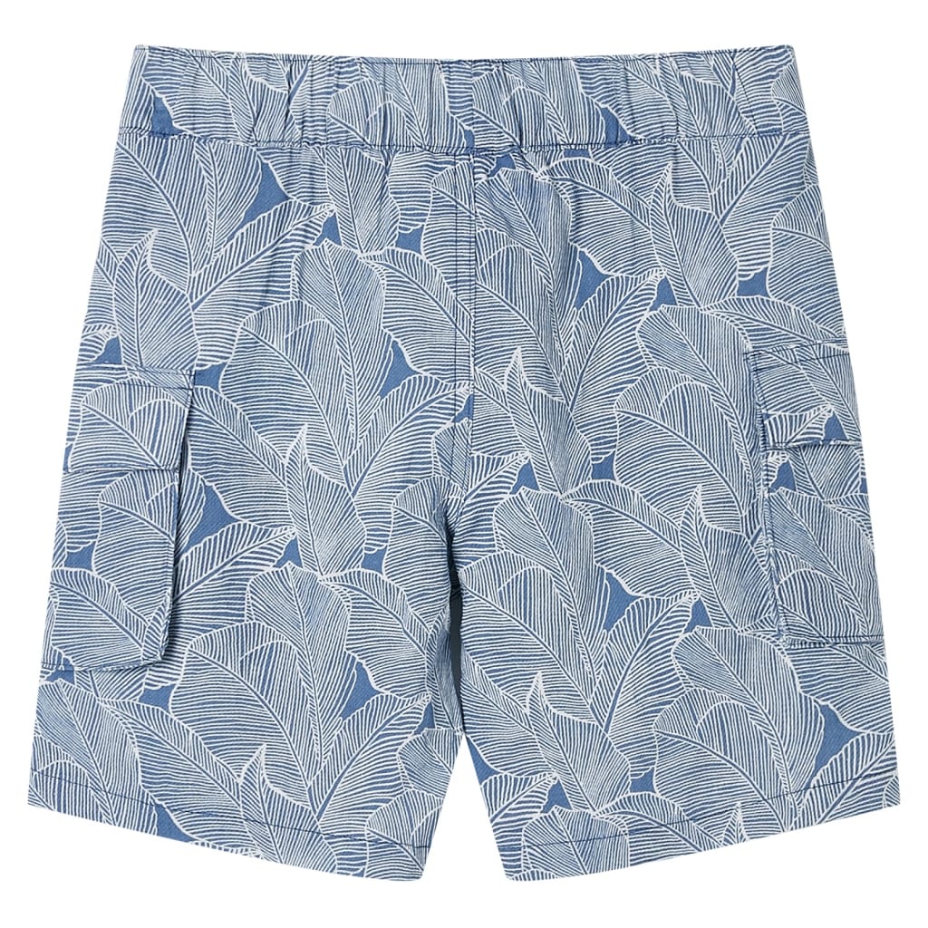 VidaXL Kindershorts mit Kordelzug 128 dunkelblau