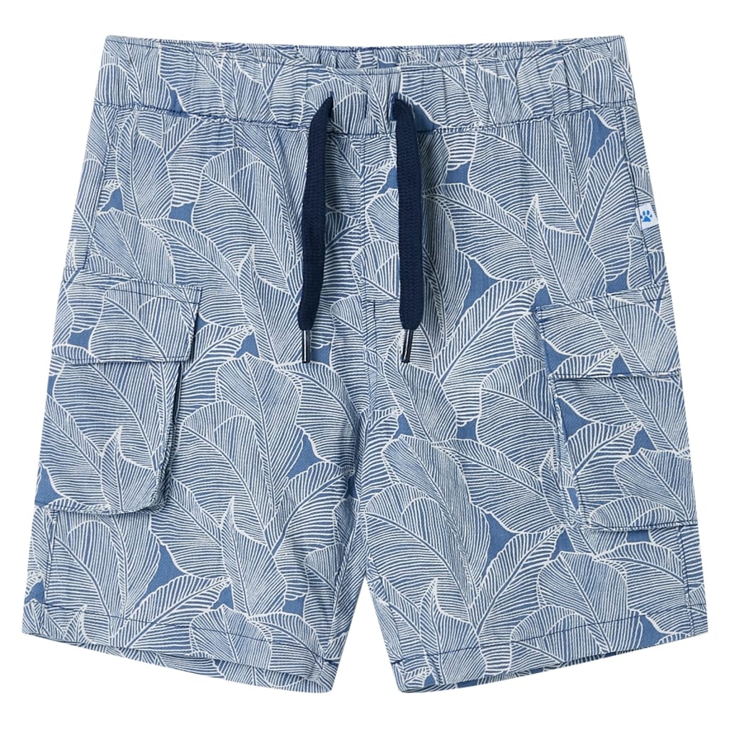 VidaXL Kindershorts mit Kordelzug 140 dunkelblau