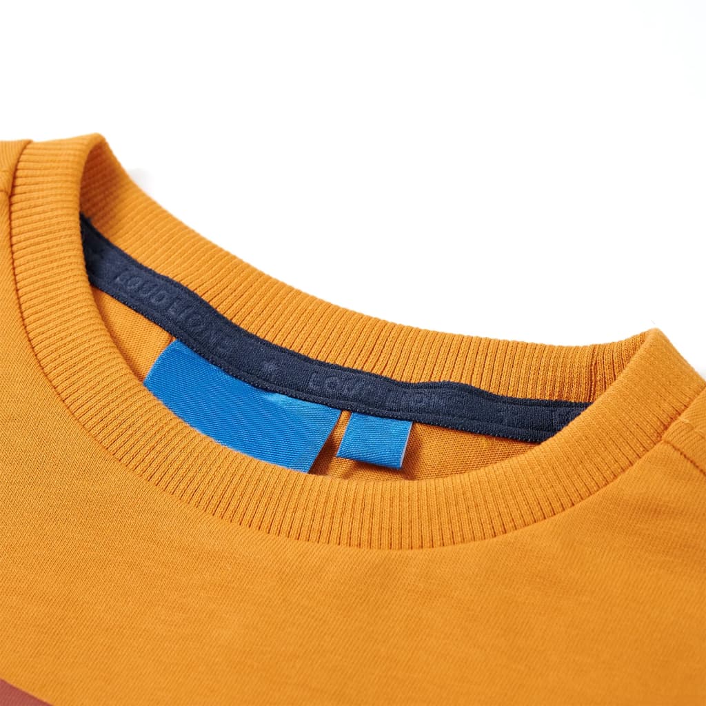 VidaXL Kindershirt mit langen Ärmeln 140 Ocker