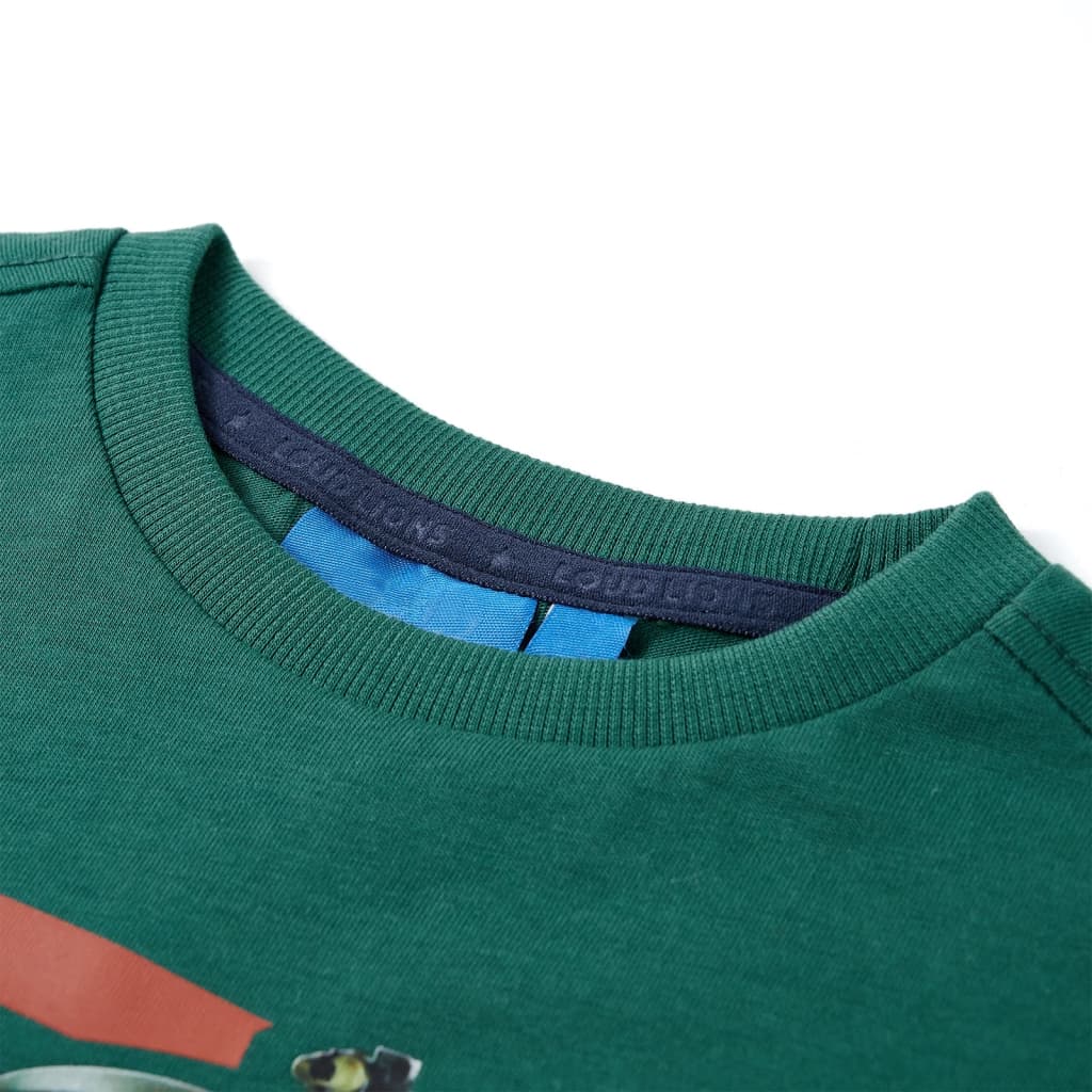 VidaXL Kindershirt mit langen Ärmeln 92 grün