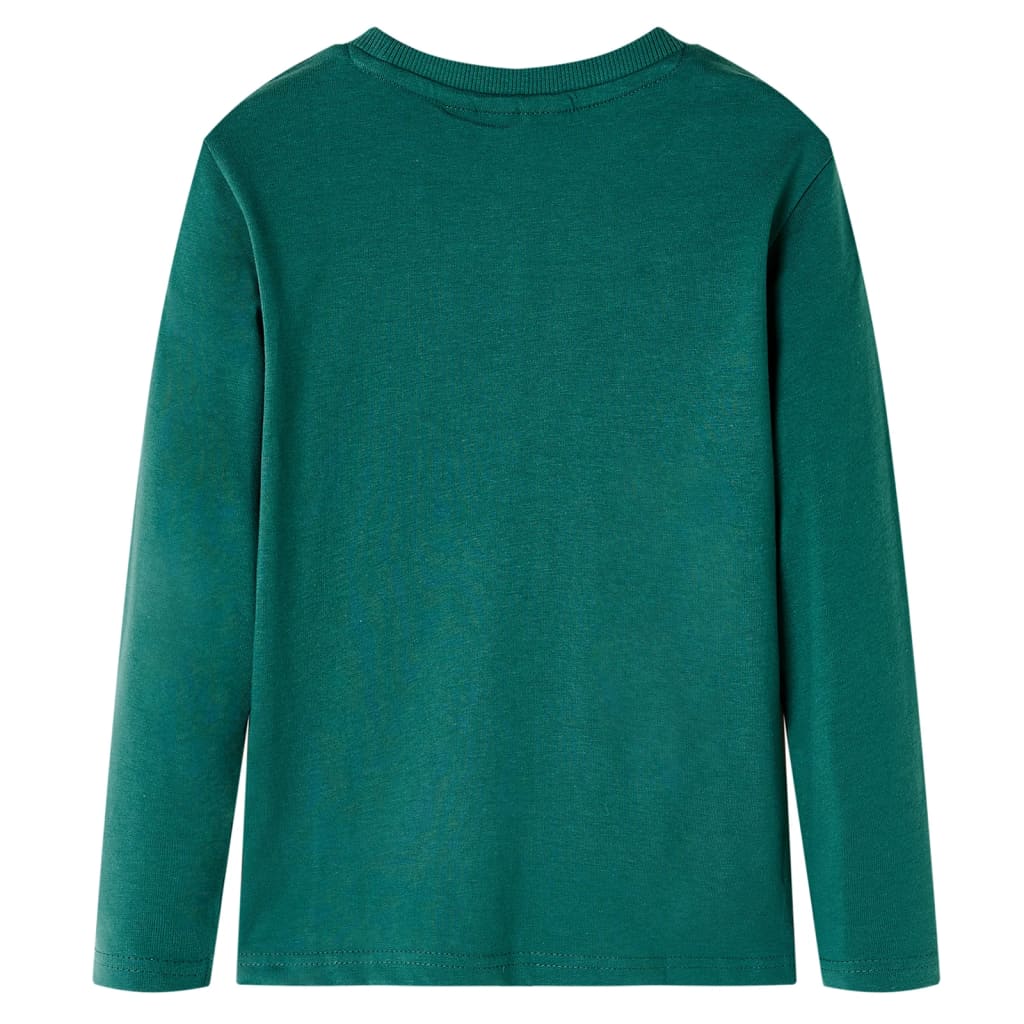 VidaXL Kindershirt mit langen Ärmeln 128 grün