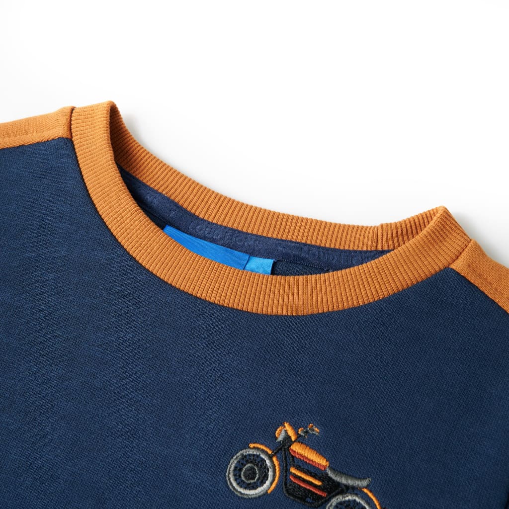VidaXL Kinderpullover 128 Indigoblau