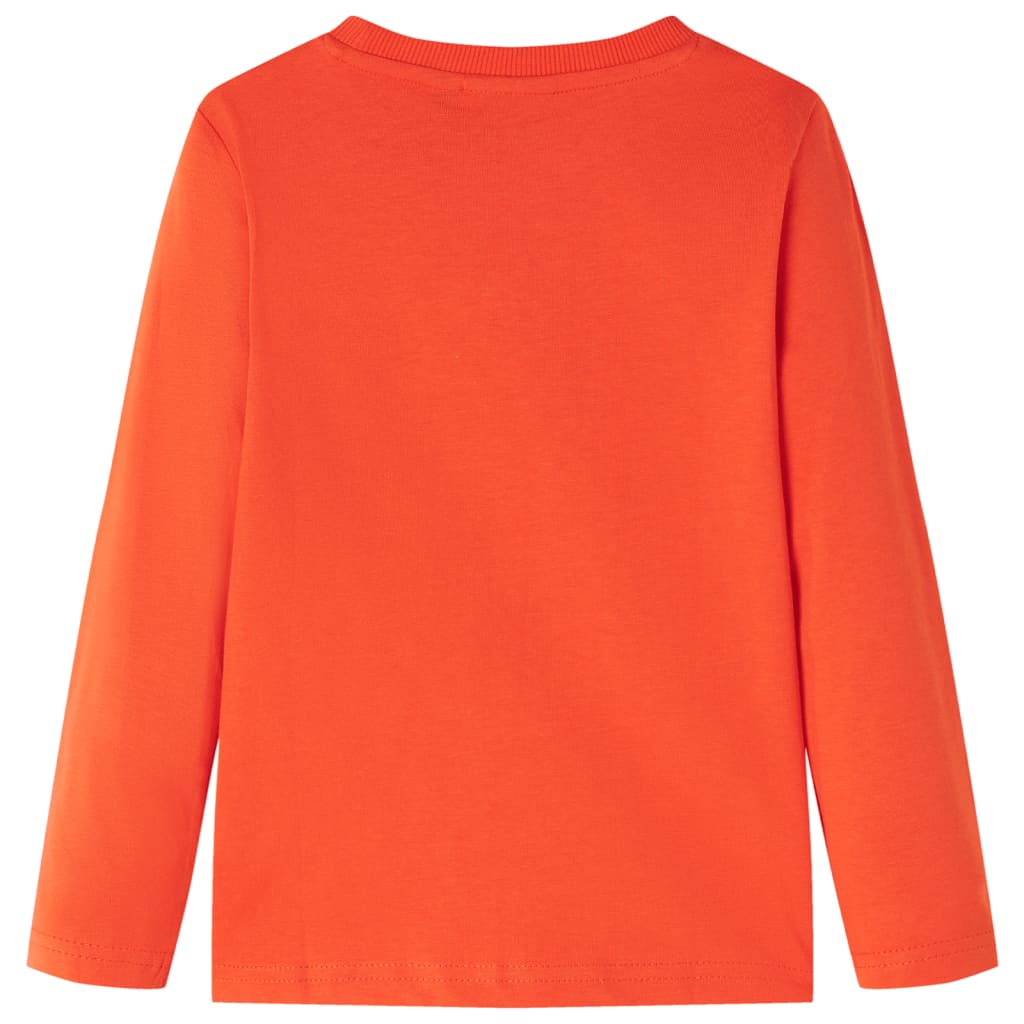 VidaXL Kindershirt mit langen Ärmeln 116 leuchtend orange