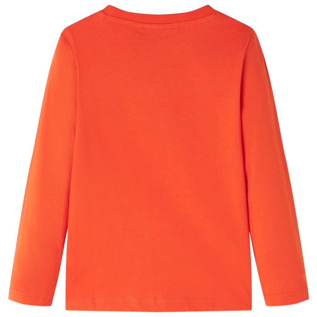 VidaXL Kindershirt mit langen Ärmeln 140 leuchtend orange