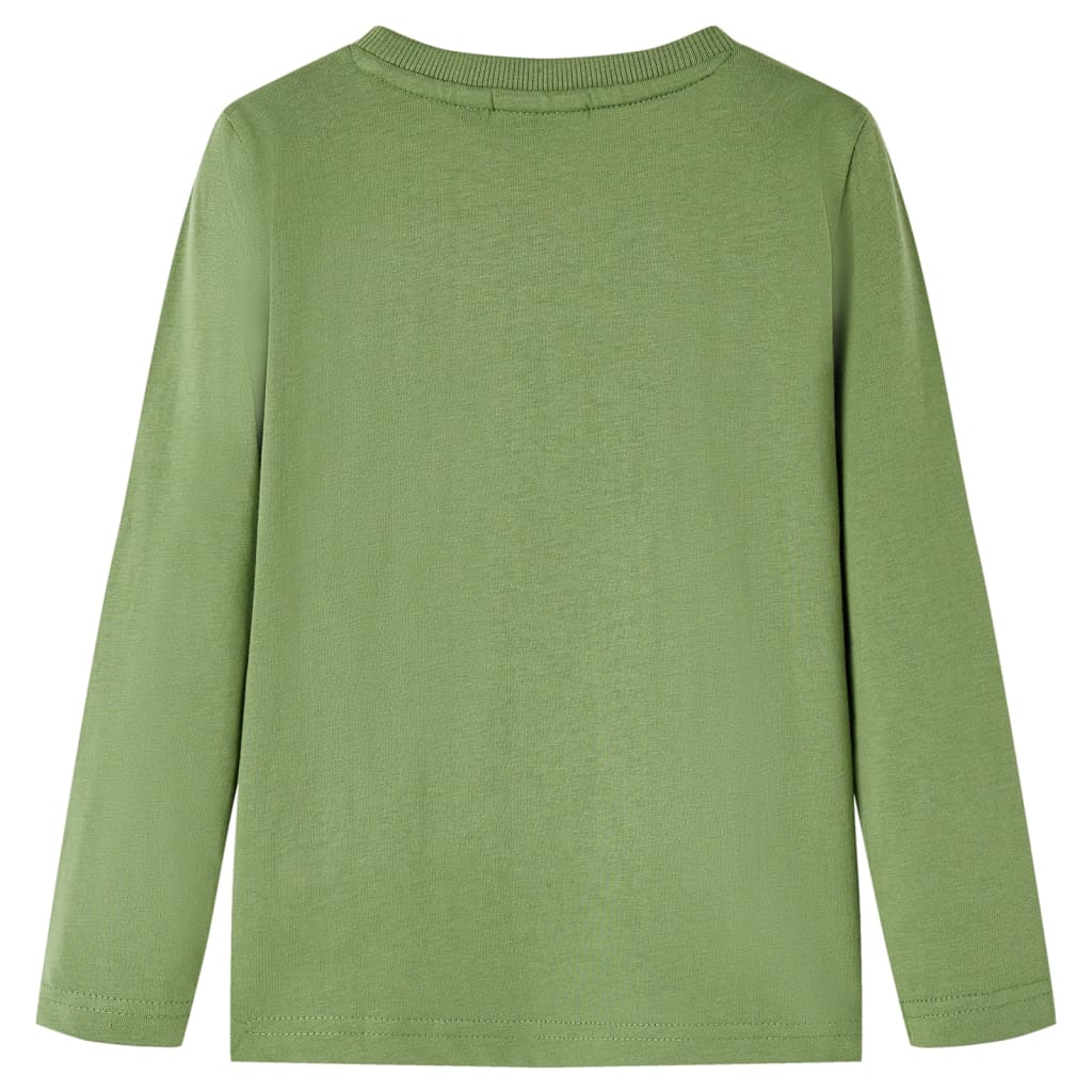 VidaXL Kinderhemd mit langen Ärmeln 140 helles Khaki