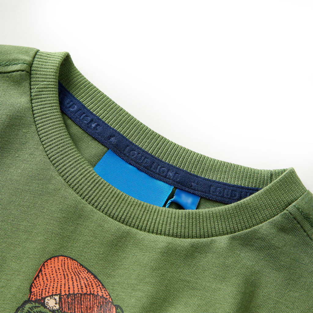 VidaXL Kinderhemd mit langen Ärmeln 140 helles Khaki