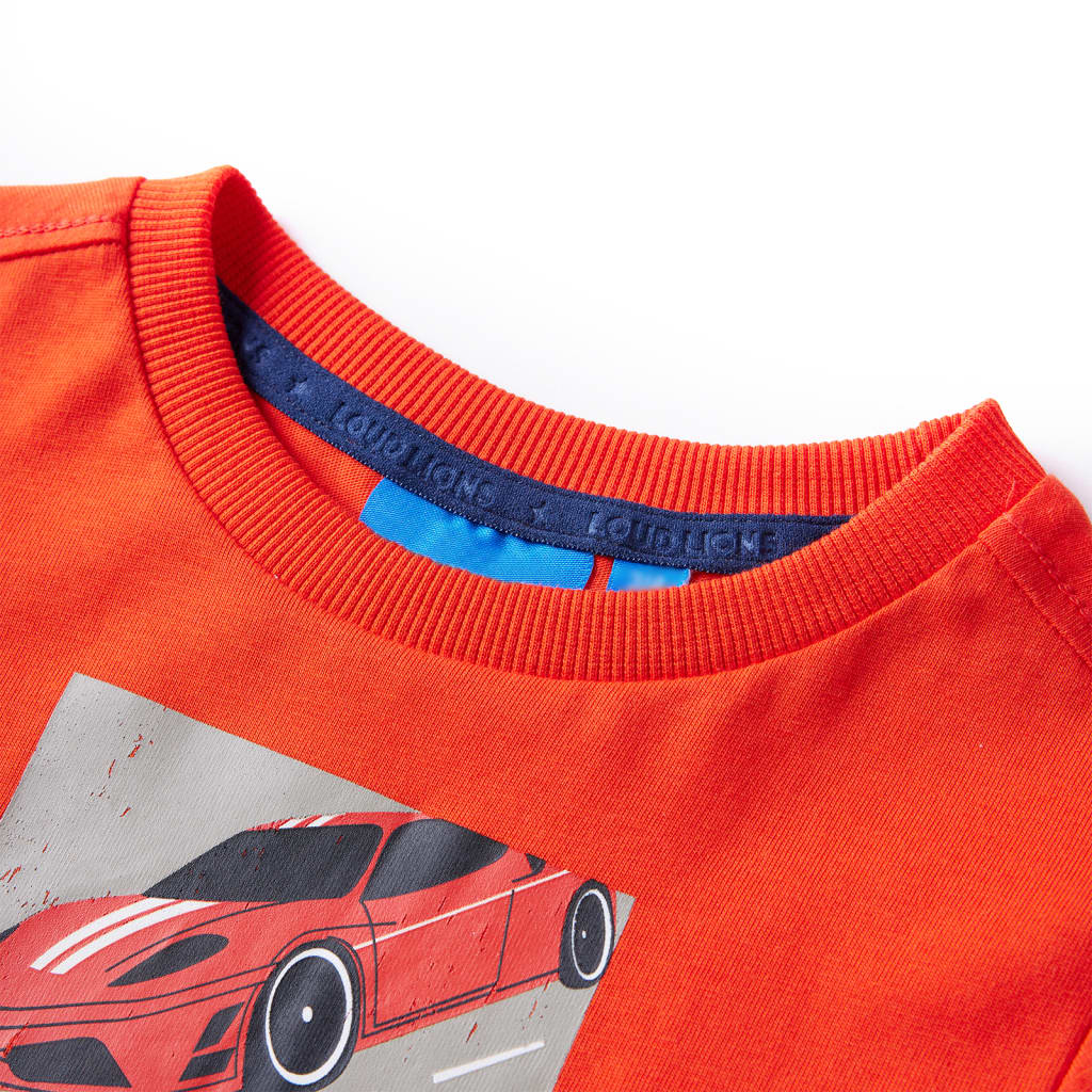 VidaXL Kindershirt mit langen Ärmeln 104 leuchtend orange