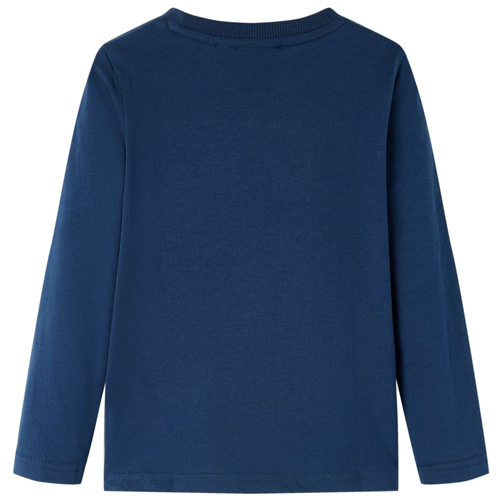 VidaXL Kindershirt mit langen Ärmeln 116 Marineblau