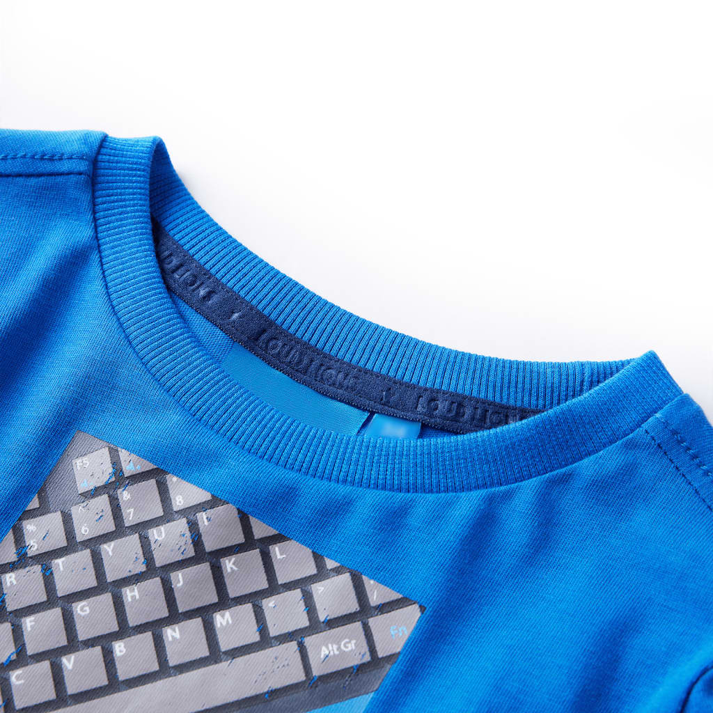 VidaXL Kindershirt mit langen Ärmeln 116 Kobaltblau