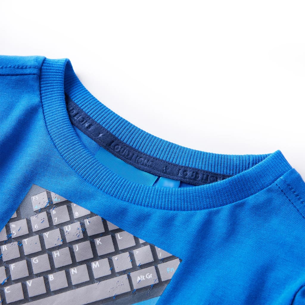 VidaXL Kindershirt mit langen Ärmeln 140 Kobaltblau