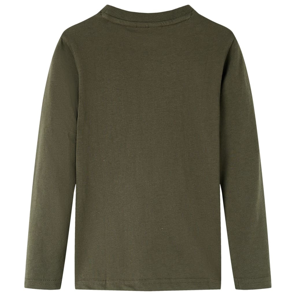 VidaXL Kindershirt mit langen Ärmeln 104 Khaki