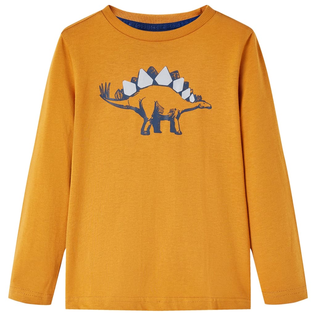 VidaXL Kindershirt mit langen Ärmeln 140 dunkles Ocker