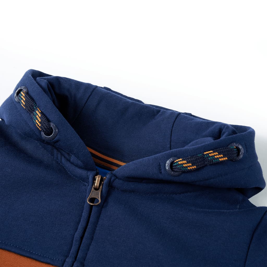 VidaXL Kinderstrickjacke mit Kapuze und Reißverschluss 92
