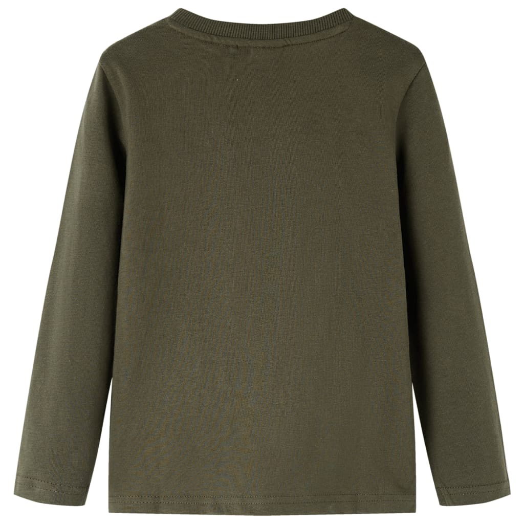 VidaXL Kindershirt mit langen Ärmeln 104 Khaki
