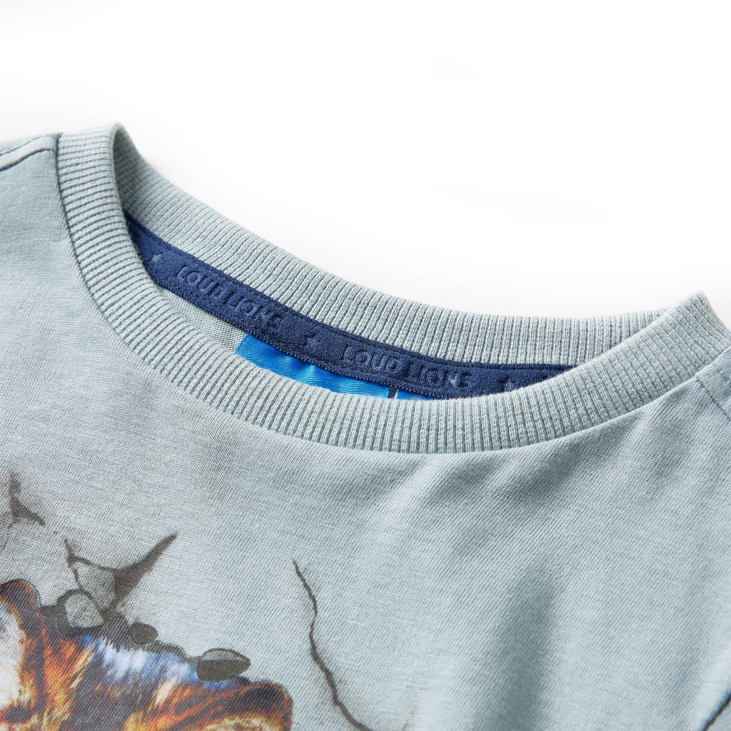 VidaXL Kindershirt mit langen Ärmeln 116 Hellblau