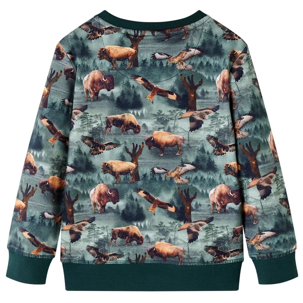 VidaXL Kinderpullover 92 Dunkelgrün