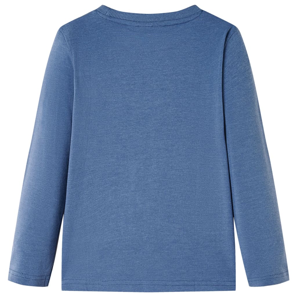 VidaXL Kindershirt mit langen Ärmeln 128 blau gemischt