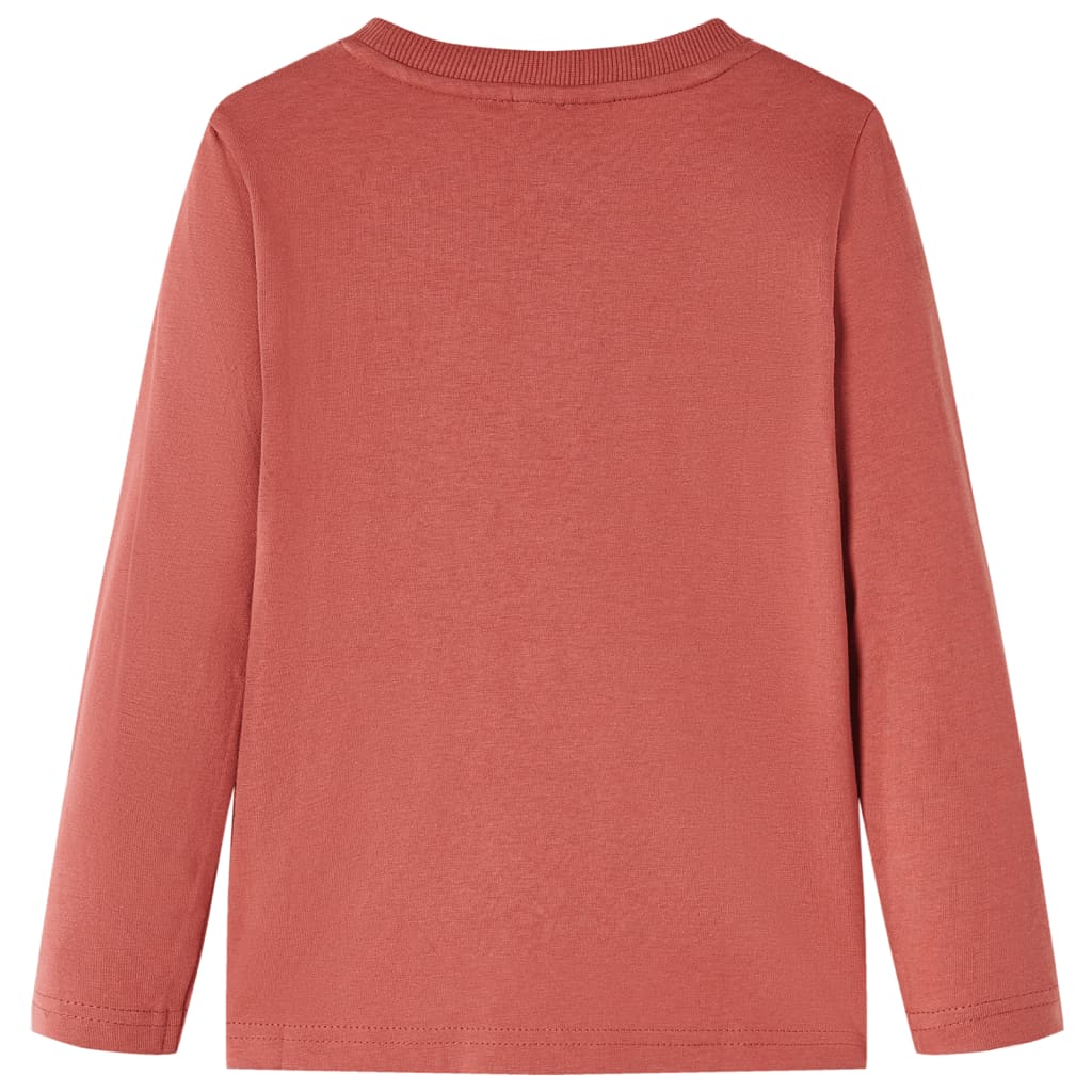 VidaXL Kindershirt mit langen Ärmeln 104 hennafarben