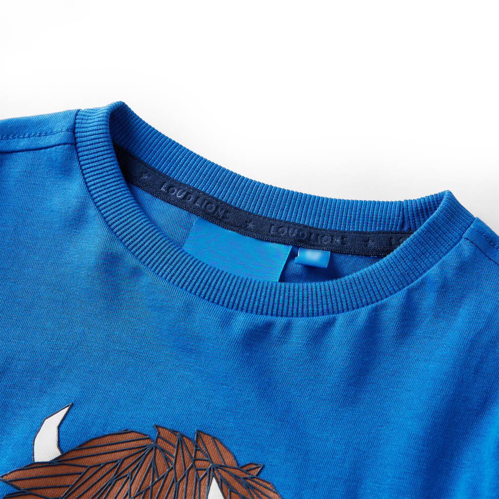 VidaXL Kindershirt mit langen Ärmeln 140 Kobaltblau