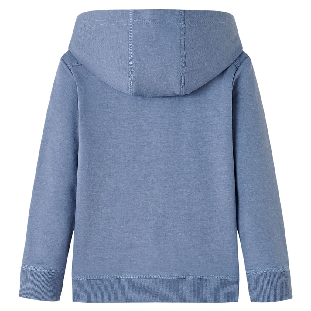 VidaXL Kinderpullover mit Kapuze 116 blau gemischt
