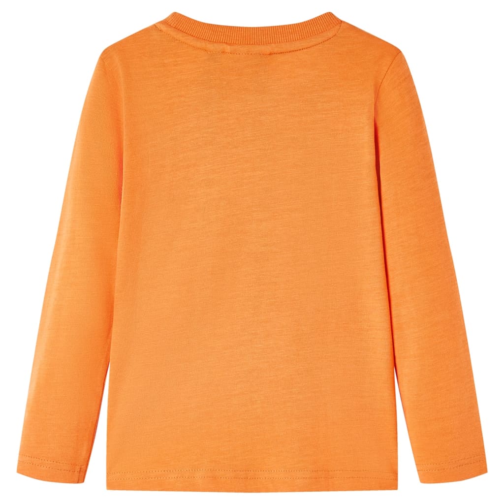 VidaXL Kindershirt mit langen Ärmeln 128 Dunkelorange
