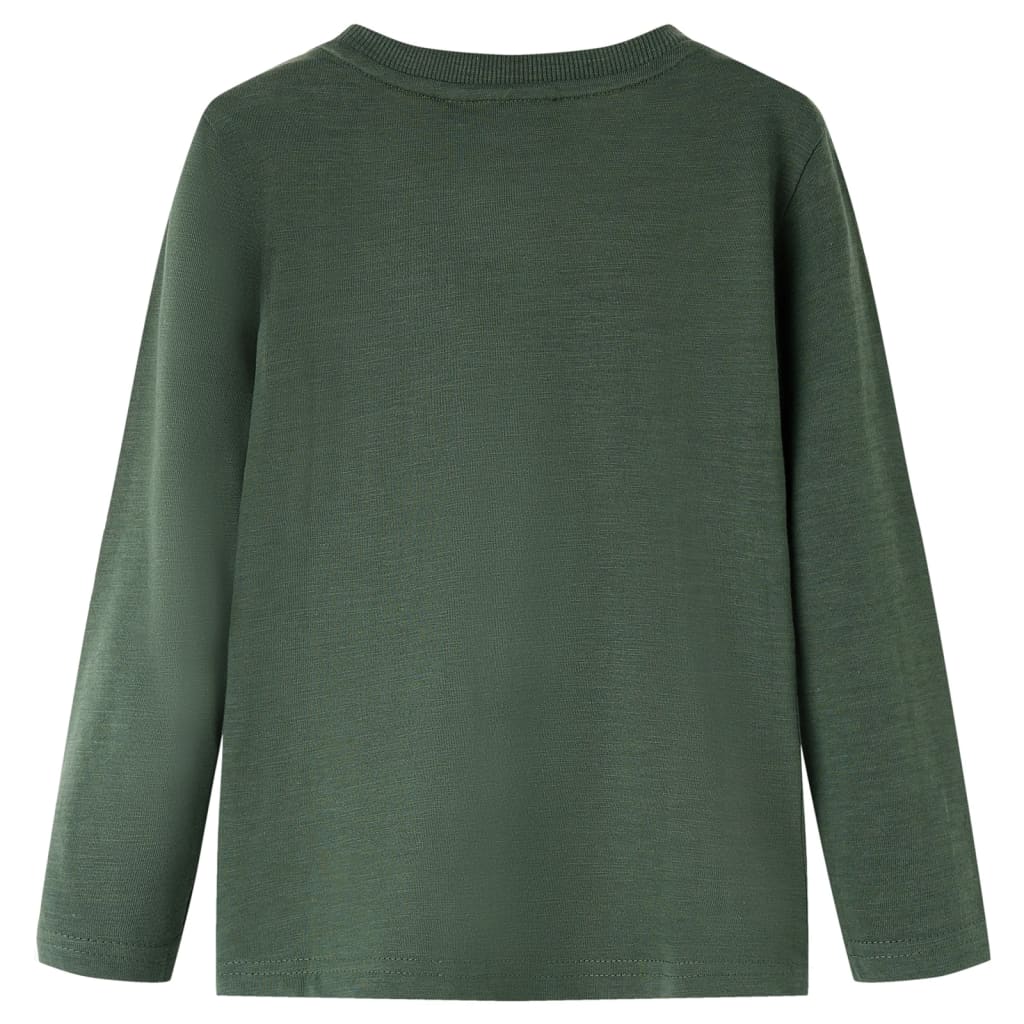 VidaXL Kindershirt mit langen Ärmeln 140 Dunkelgrün
