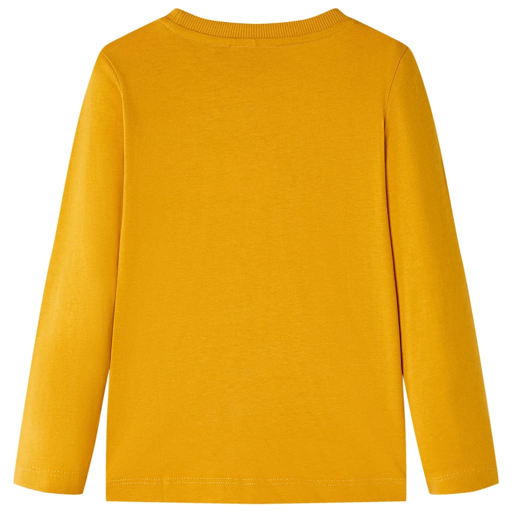 VidaXL Kindershirt mit langen Ärmeln 116 Ocker