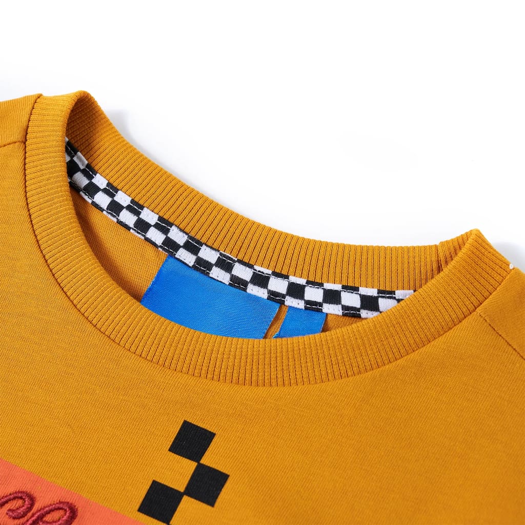 VidaXL Kindershirt mit langen Ärmeln 116 Ocker