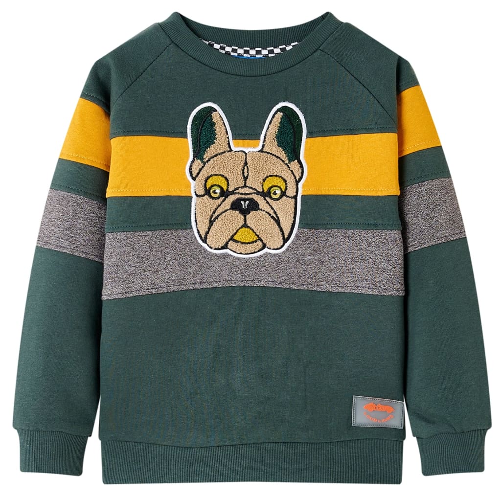 VidaXL Kinderpullover 116 Dunkelgrün