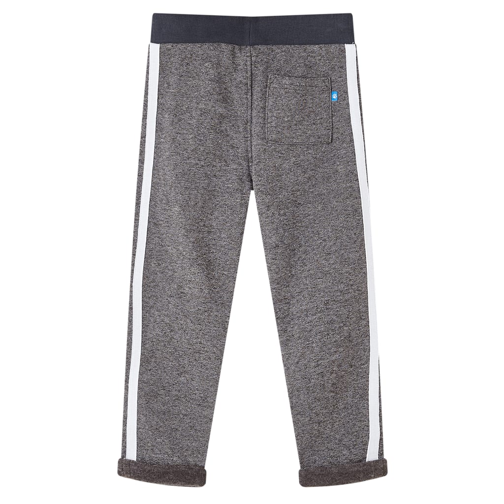 VidaXL Kinder-Jogginghose 104 dunkelgrau meliert