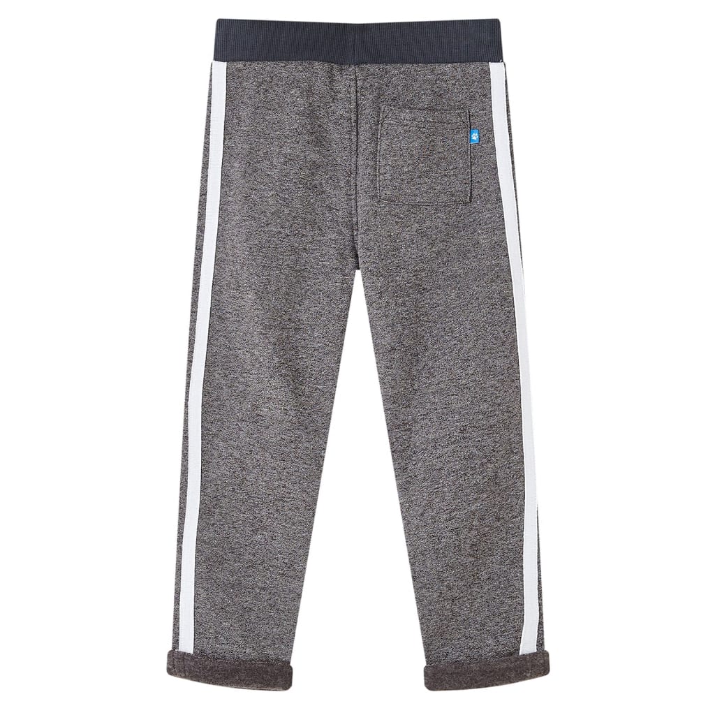 VidaXL Kinder-Jogginghose 116 dunkelgrau meliert