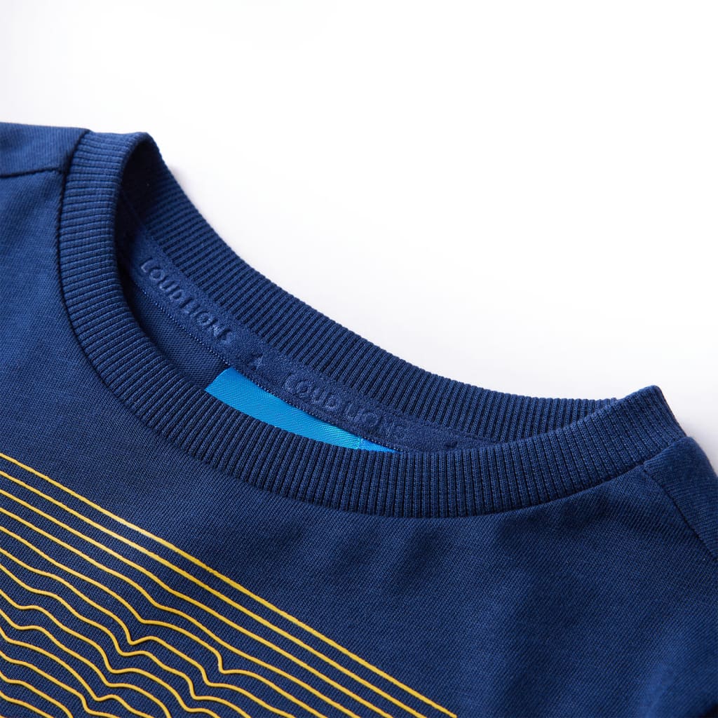 VidaXL Kindershirt mit langen Ärmeln 104 Marineblau