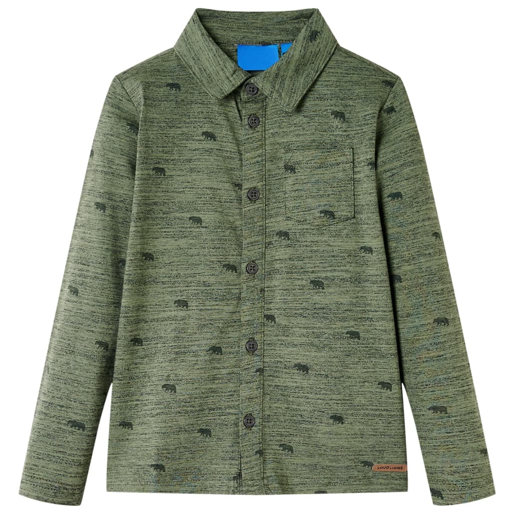 VidaXL Kinderhemd 140 Khaki gemischt