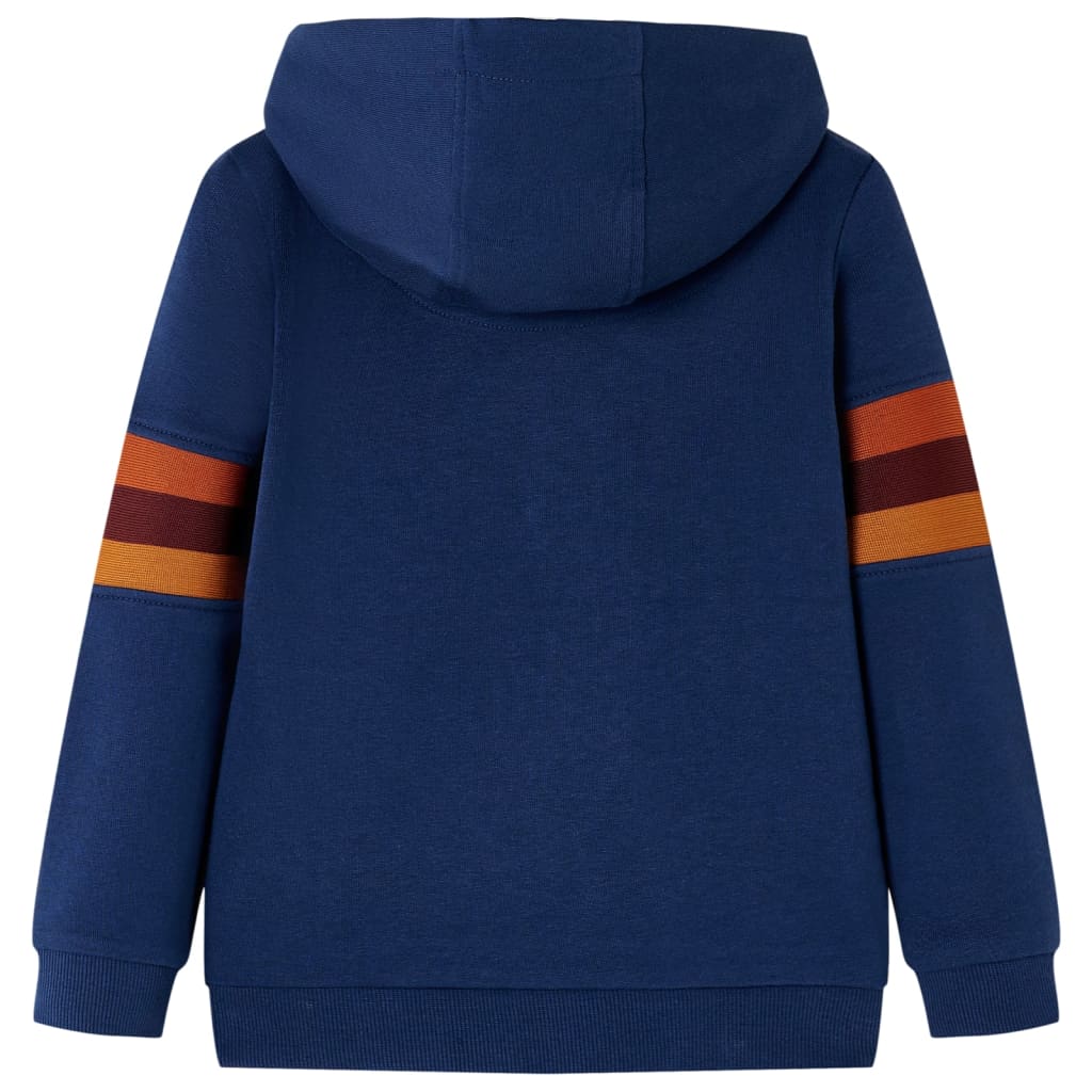 VidaXL Kinderpullover mit Kapuze 140 Marineblau