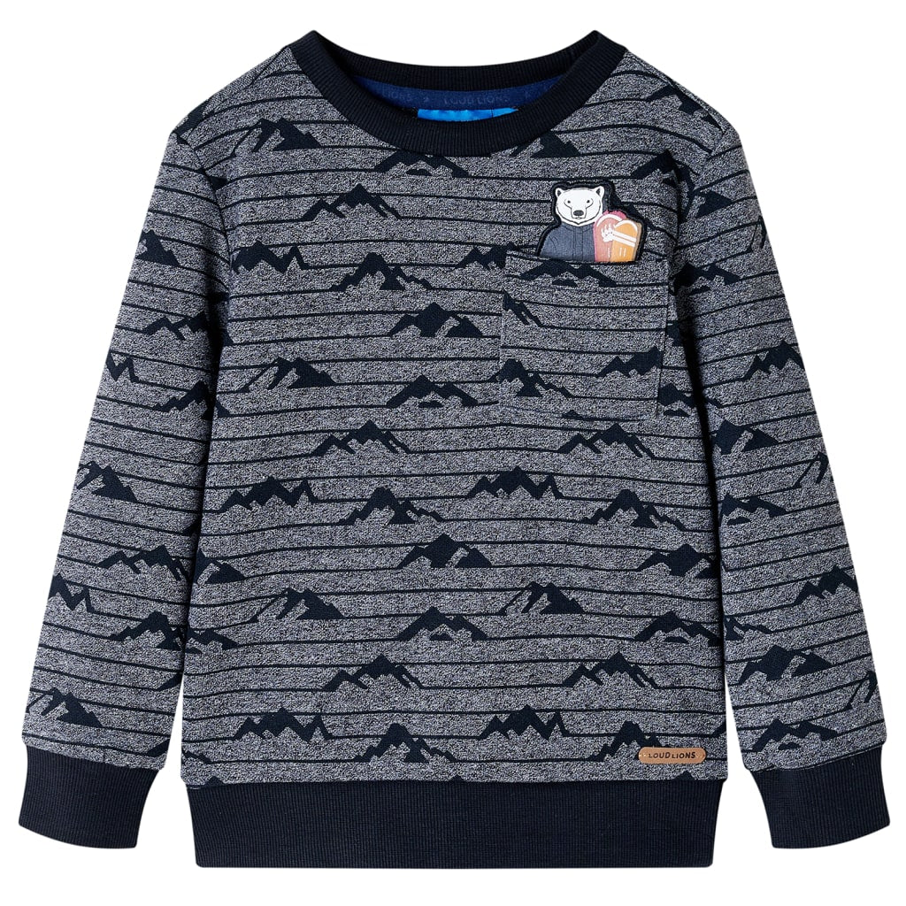 VidaXL Kinderpullover 92 Marineblau gemischt